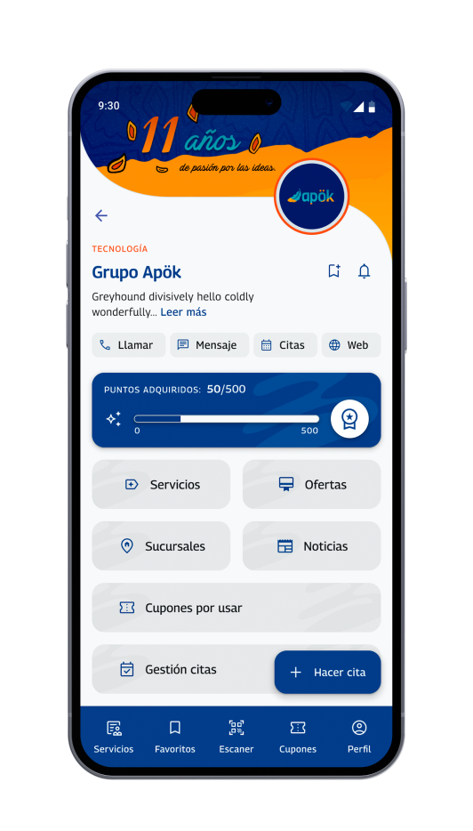 App de marca propia con Servfie Premium